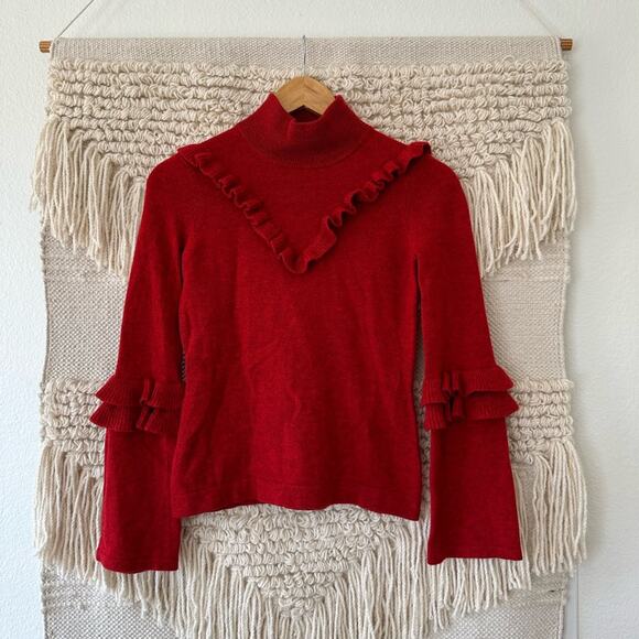 Rebecca Minkoff Red Shelley Sweater - Picture 1 of 6